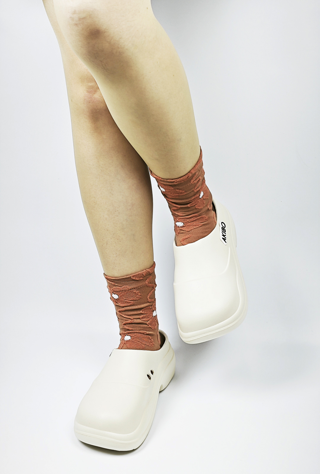 AKIBO秋日森語花影中筒襪(三件組)