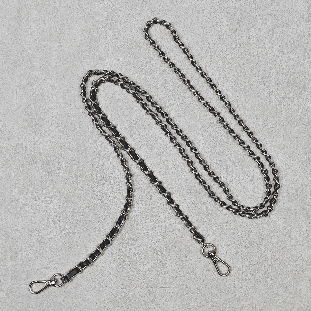 AKIBO魅力鍊條包包手機掛繩-經典黑