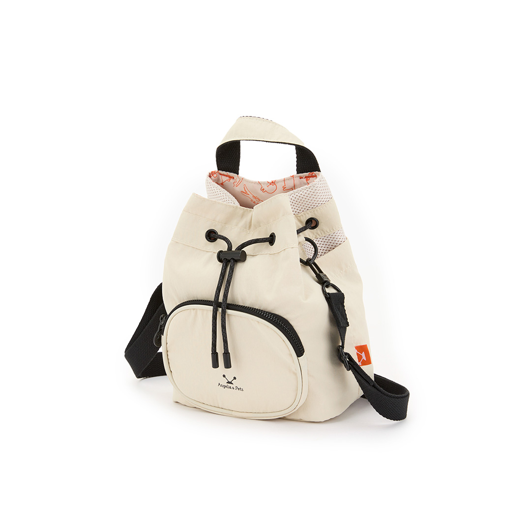 Angelia&Pets輕撥水束包-淺卡其