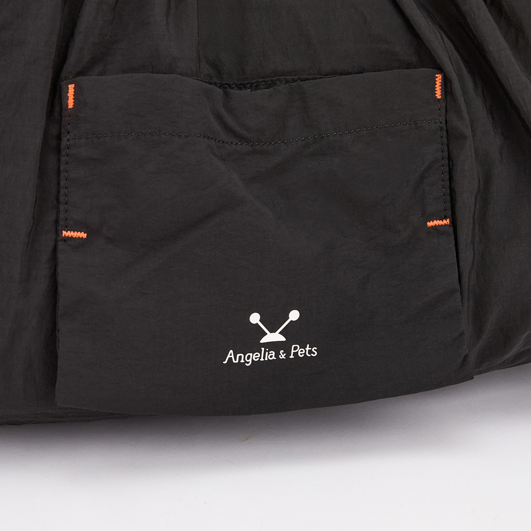 Angelia&Pets輕撥水水餃包-黑