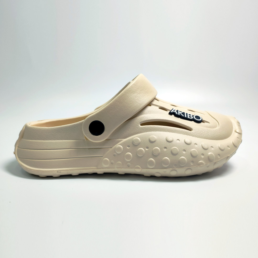 AKIBO戶外機能洞洞鞋-奶茶(中性款、雲朵感、輕量、兩穿、防水)