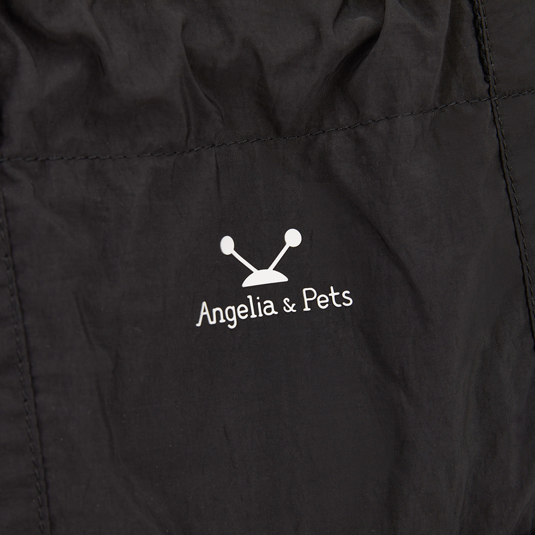 Angelia&Pets輕撥水側肩包-黑
