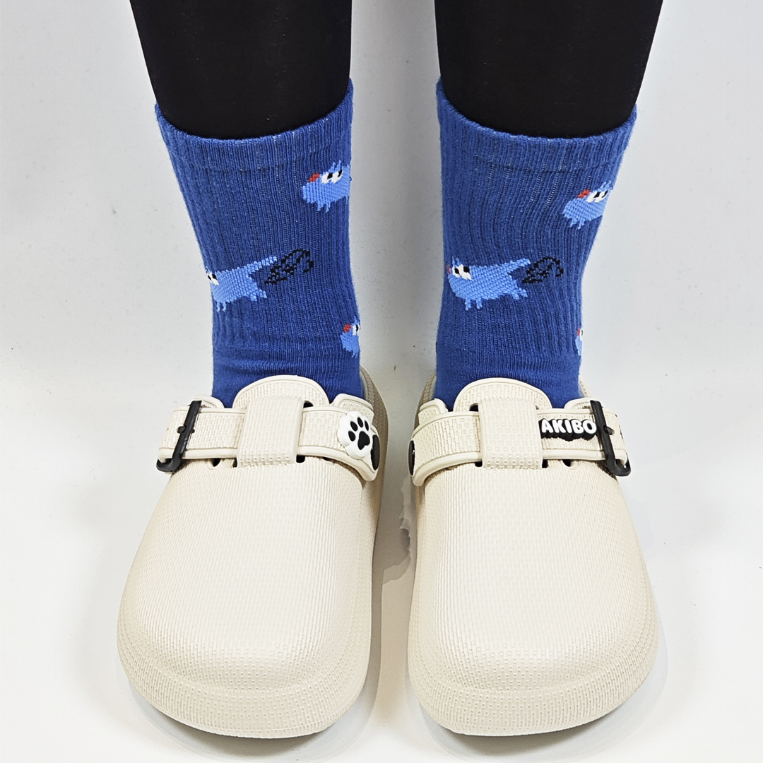 AKIBO潮流耐走勃肯鞋-牛奶白(中性款、輕量、耐走、防水)