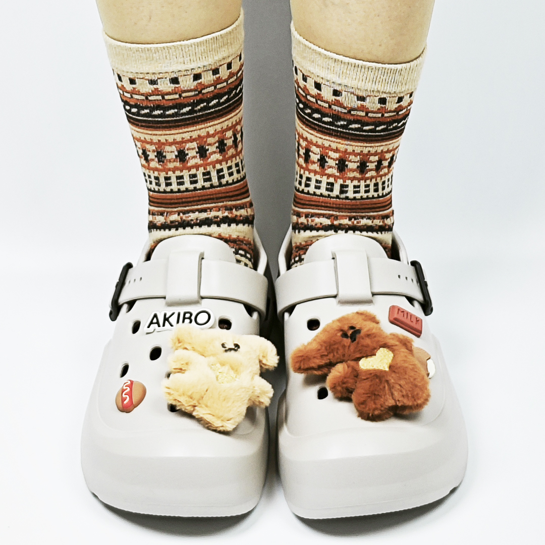 AKIBO全方位機能洞洞鞋-質感灰(中性款、雲朵感、輕量、防水)