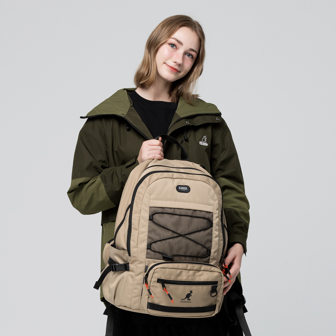 KANGOL袋鼠多功能後背包-卡