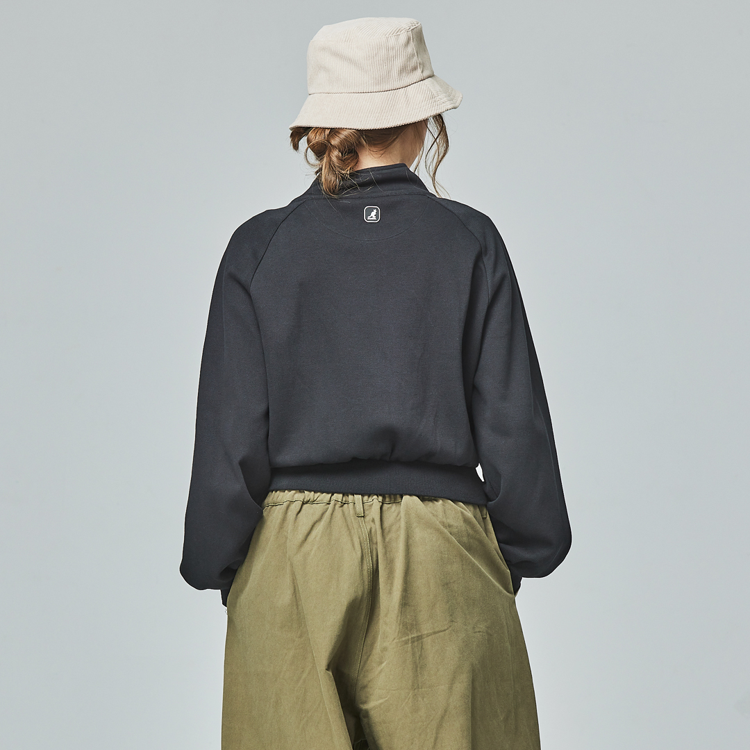 KANGOL袋鼠女款立領短外套