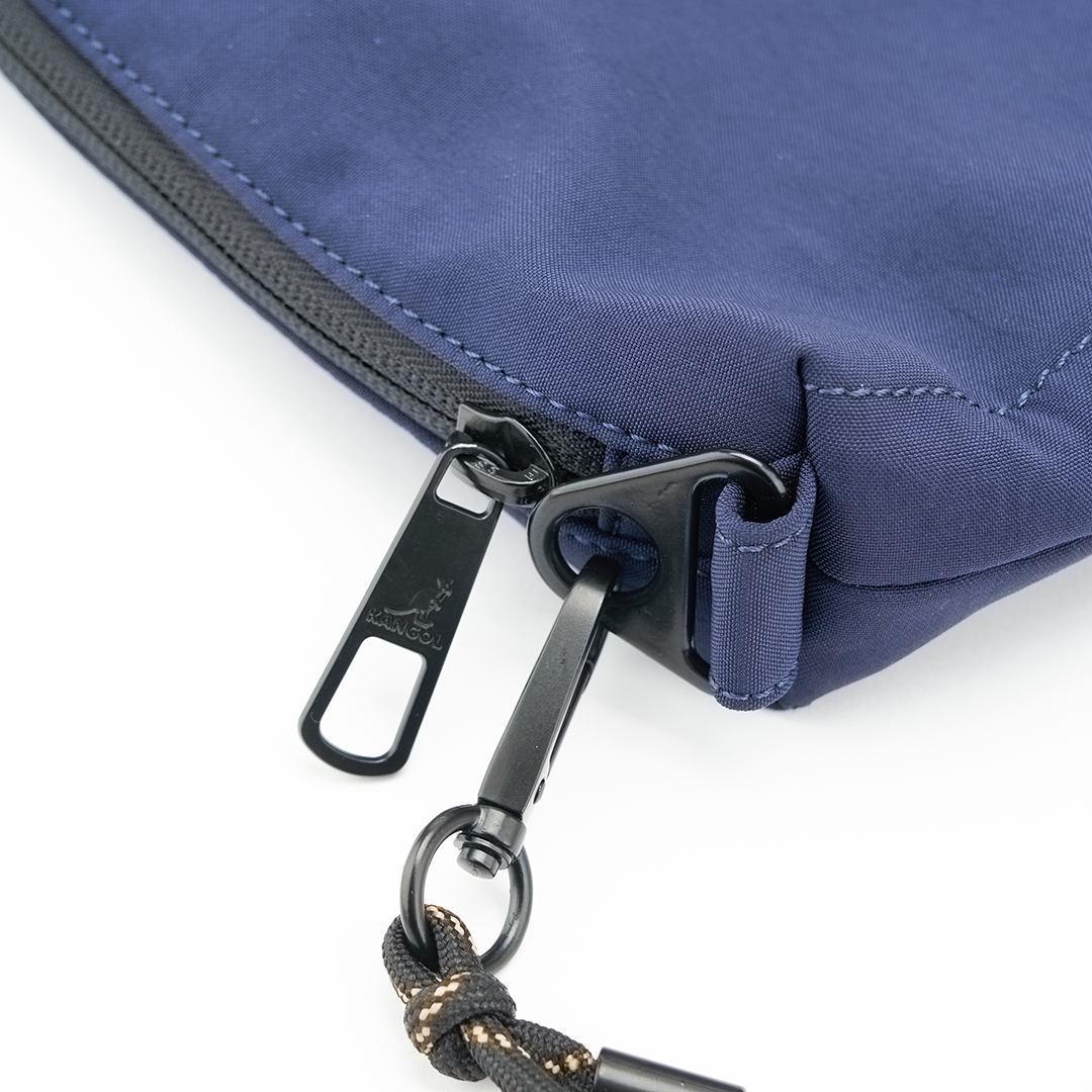 KANGOL水洗尼龍雲朵包-深藍