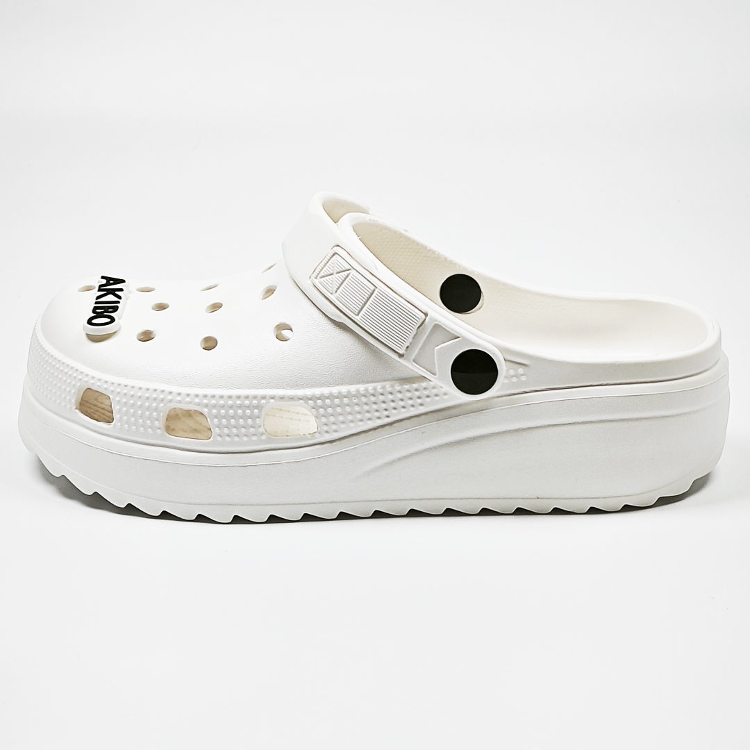AKIBO餅乾洞洞鞋(二代)-牛奶白中性款、輕量、耐走、兩穿、防水) 