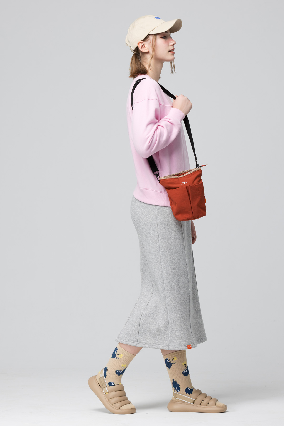 Angelia&Pets兩穿拖鞋-卡其