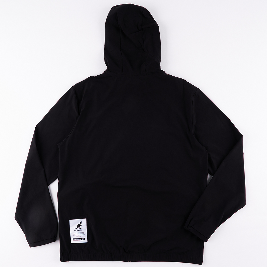 KANGOL男款風衣外套-黑