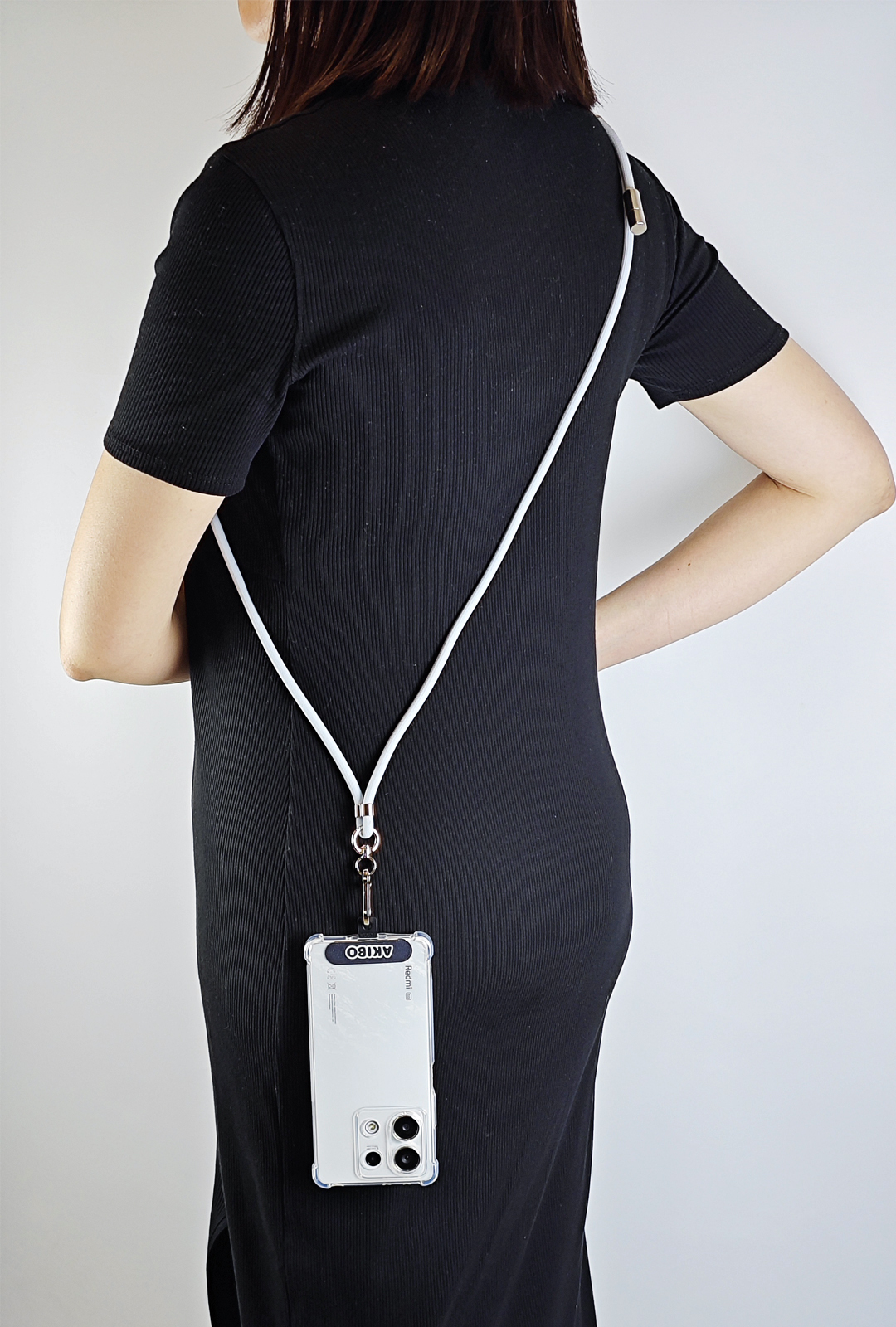 AKIBO時尚充電手機掛繩-天空藍