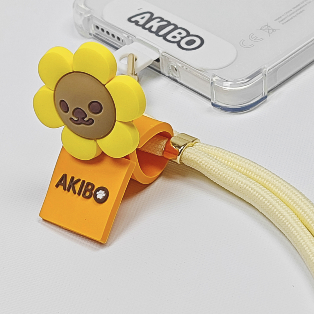 AKIBO經典6MM手機掛繩-奶油白