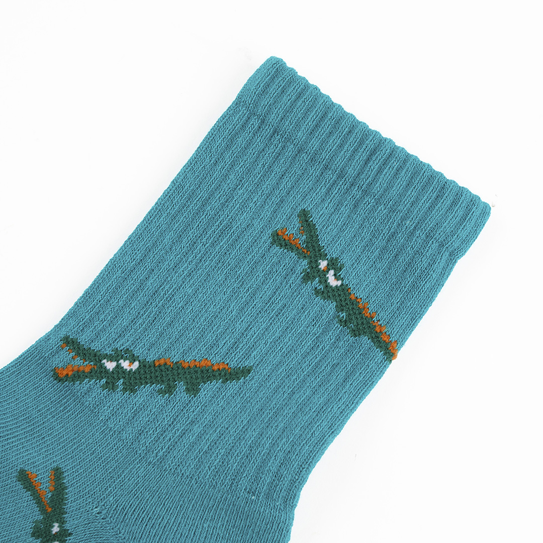 Angelia&Pets緹花滿版襪-綠