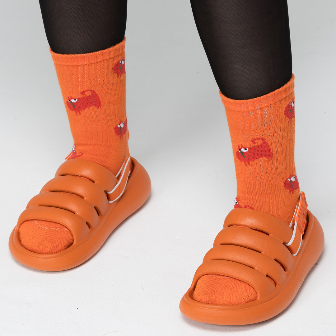 Angelia&Pets兩穿拖鞋-橘