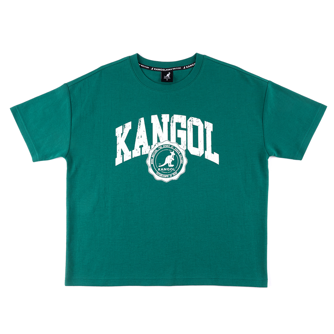 KANGOL女款寬版仿舊短T-綠 | 衣服/上衣/洋裝/外套 | ☛ 找商品 - 北歐森林