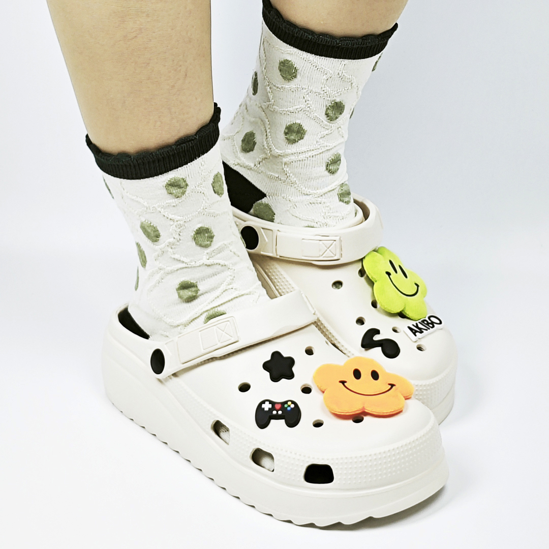 AKIBO餅乾洞洞鞋(二代)-奶油白(中性款、輕量、耐走、兩穿、防水)