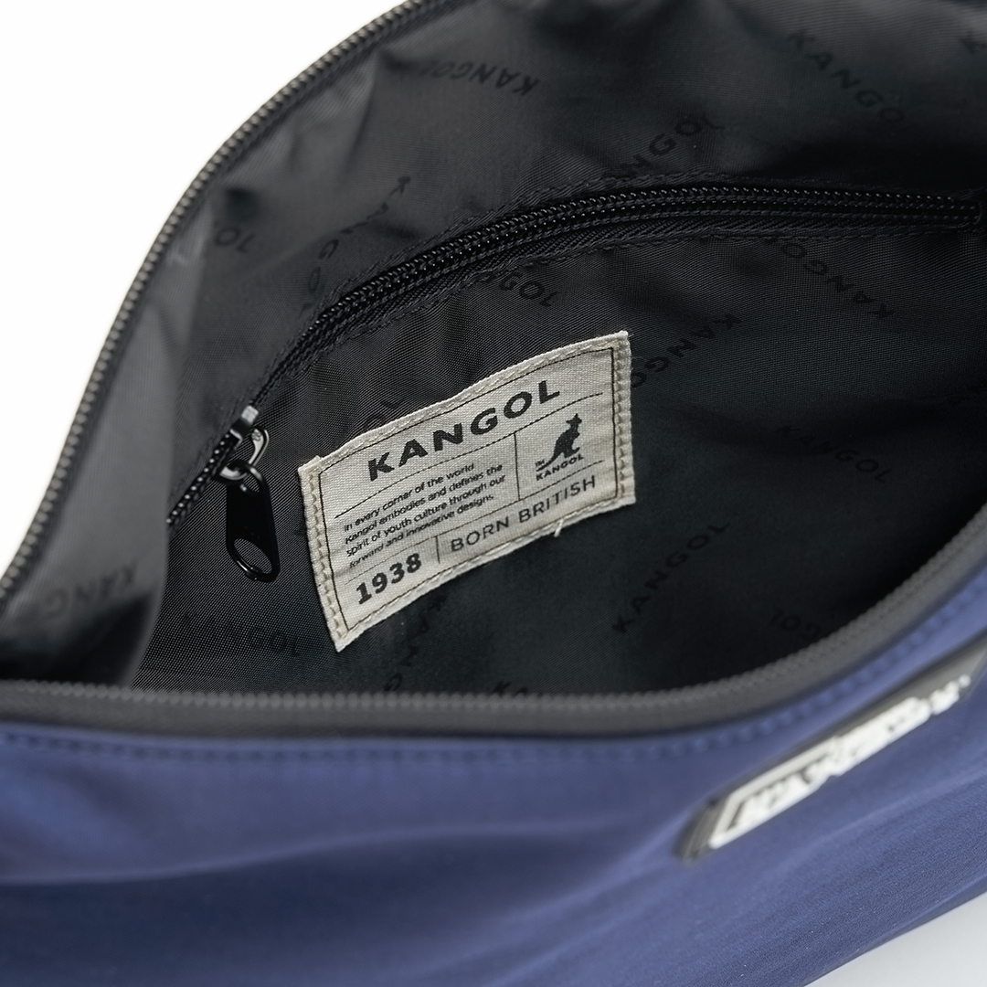 KANGOL水洗尼龍雲朵包-深藍
