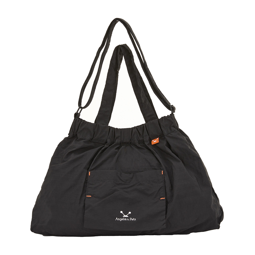 Angelia&Pets輕撥水水餃包-黑