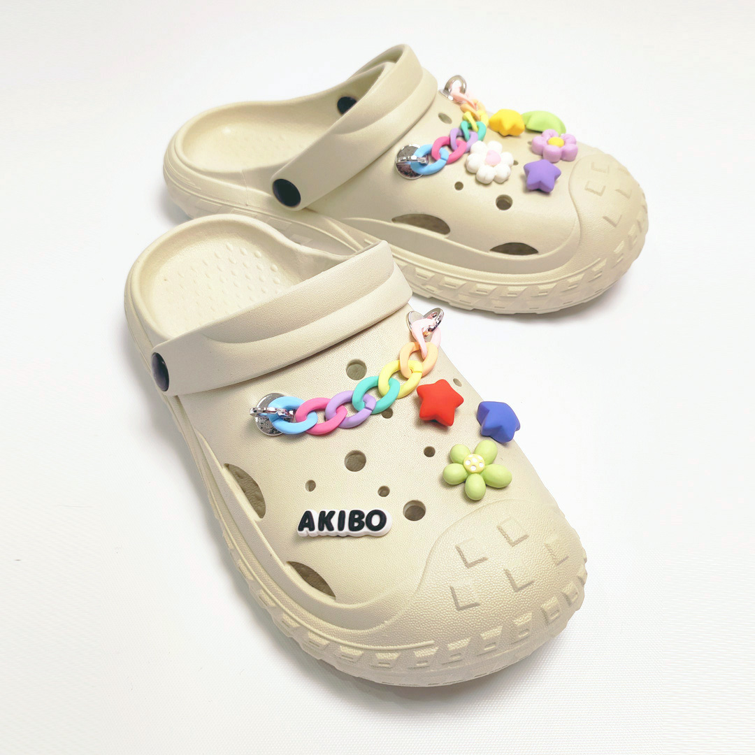 AKIBO彩色星星款洞洞鞋扣 (十件組)