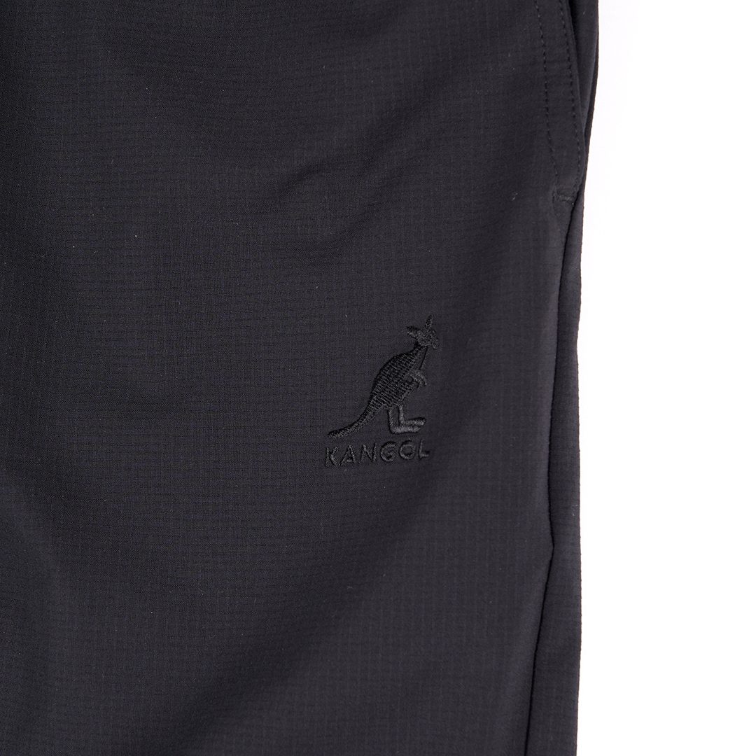 KANGOL袋鼠涼感高彈休閒長褲-黑