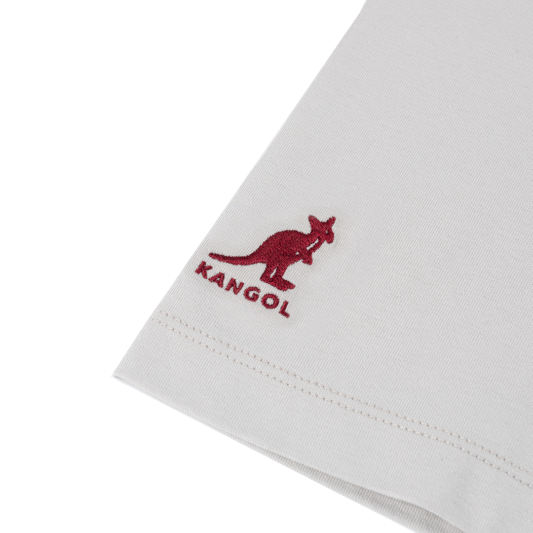 KANGOL中性微落肩口袋T-灰