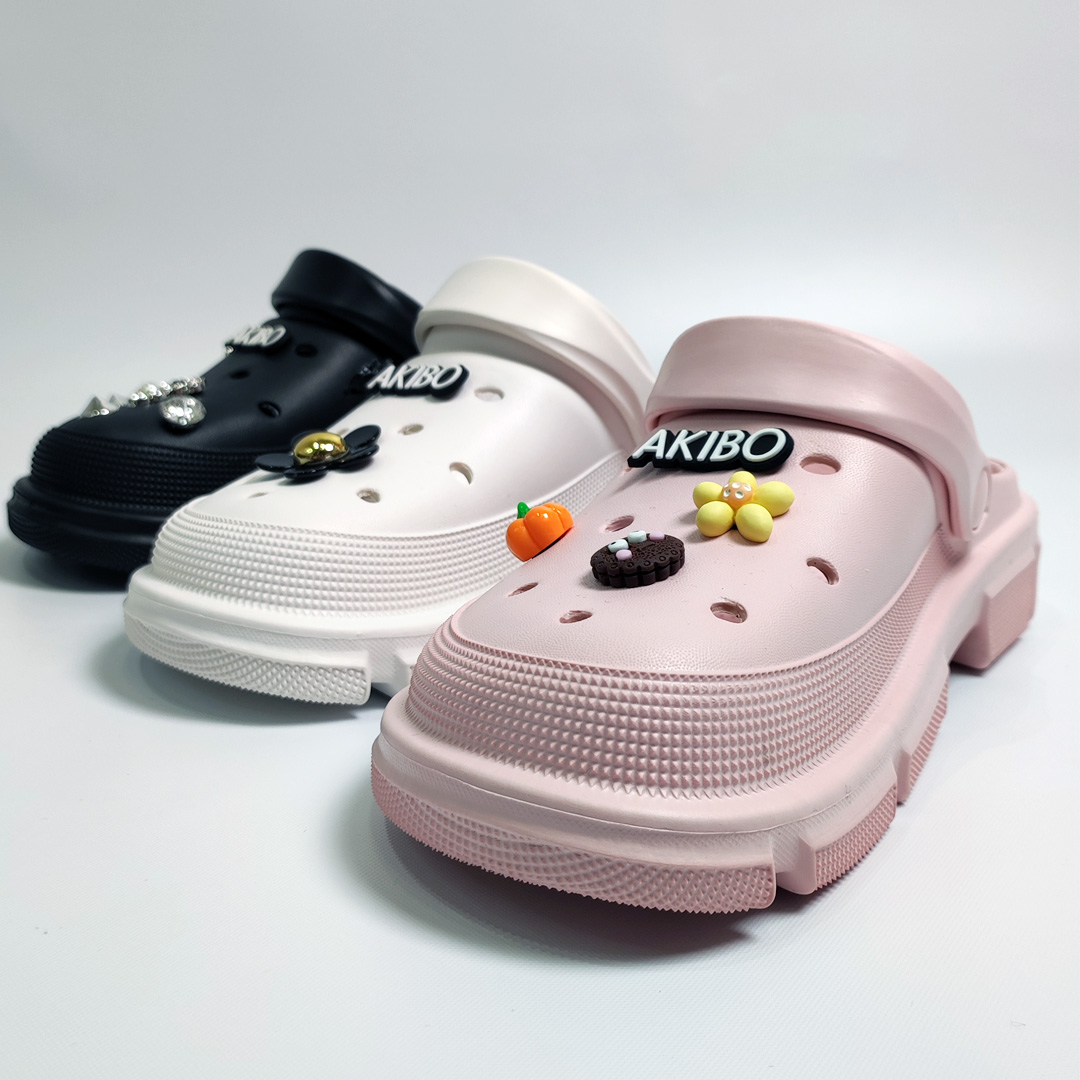 AKIBO繽紛歡樂款洞洞鞋扣 (八件組)
