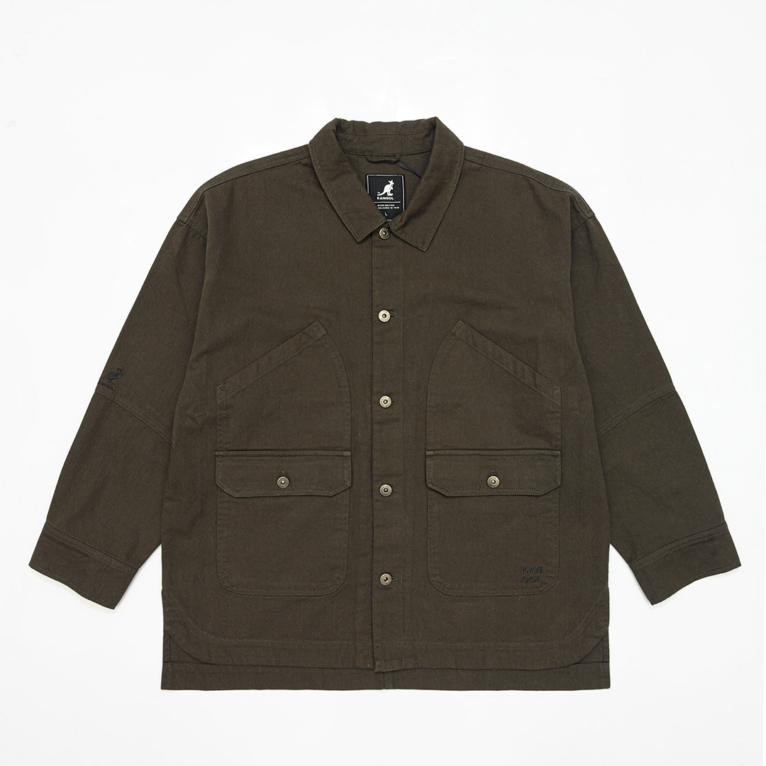 KANGOL袋鼠復古口袋襯衫外套