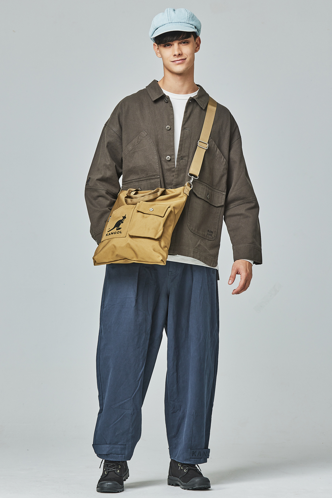 KANGOL袋鼠復古口袋襯衫外套