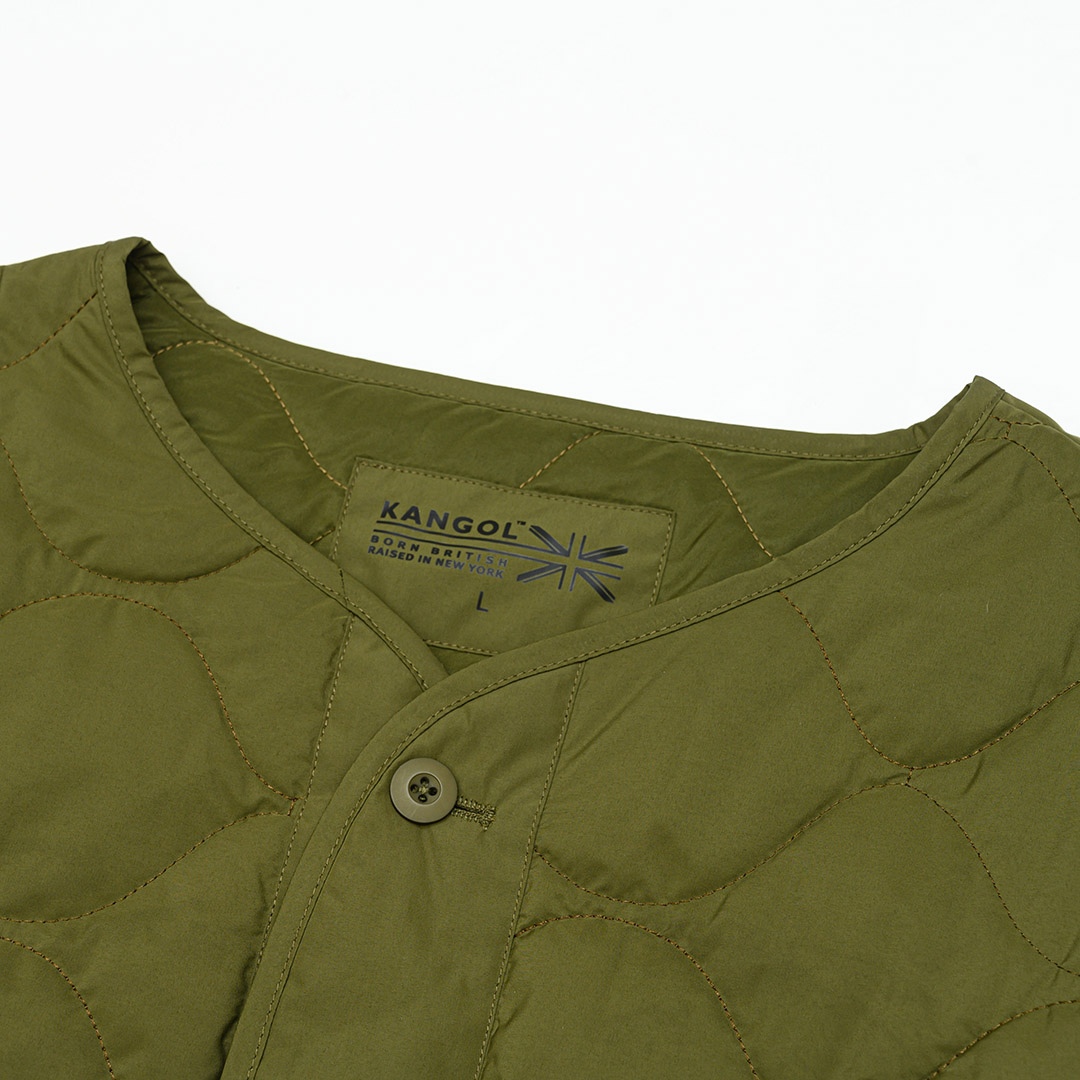 KANGOL袋鼠水波紋鋪棉外套