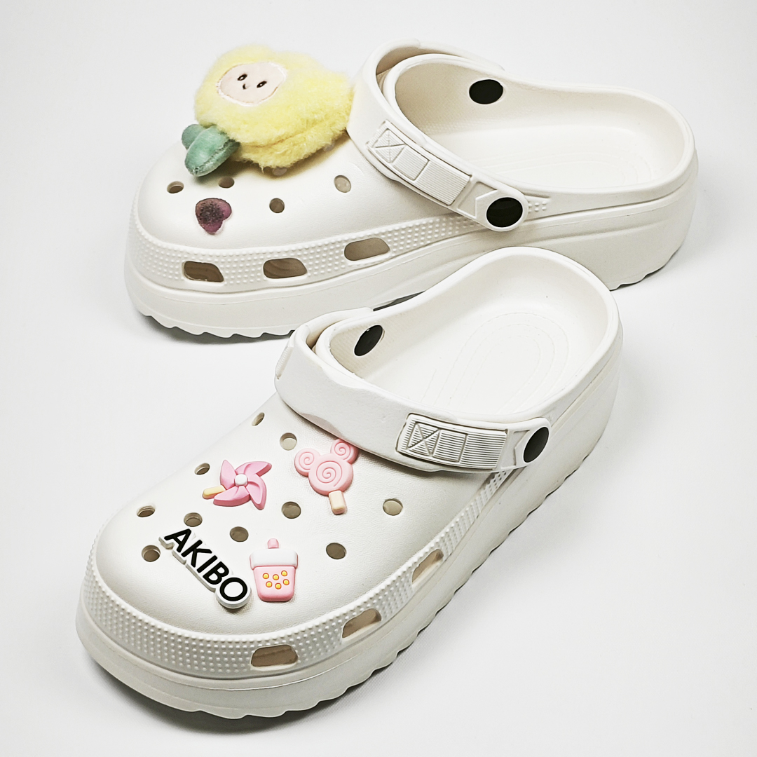 AKIBO花朵微風款洞洞鞋扣(五件組)