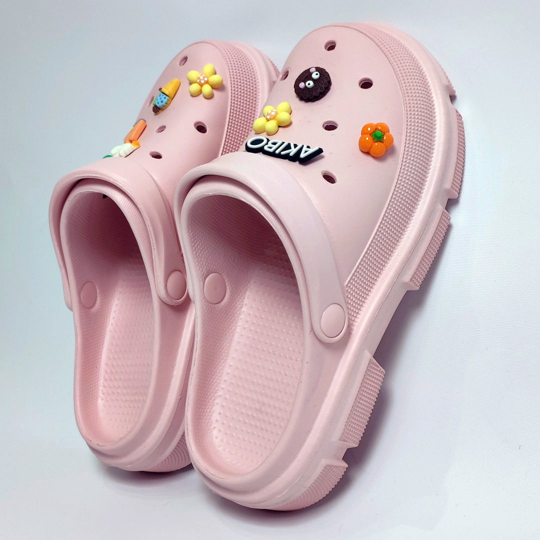 AKIBO繽紛歡樂款洞洞鞋扣 (八件組)