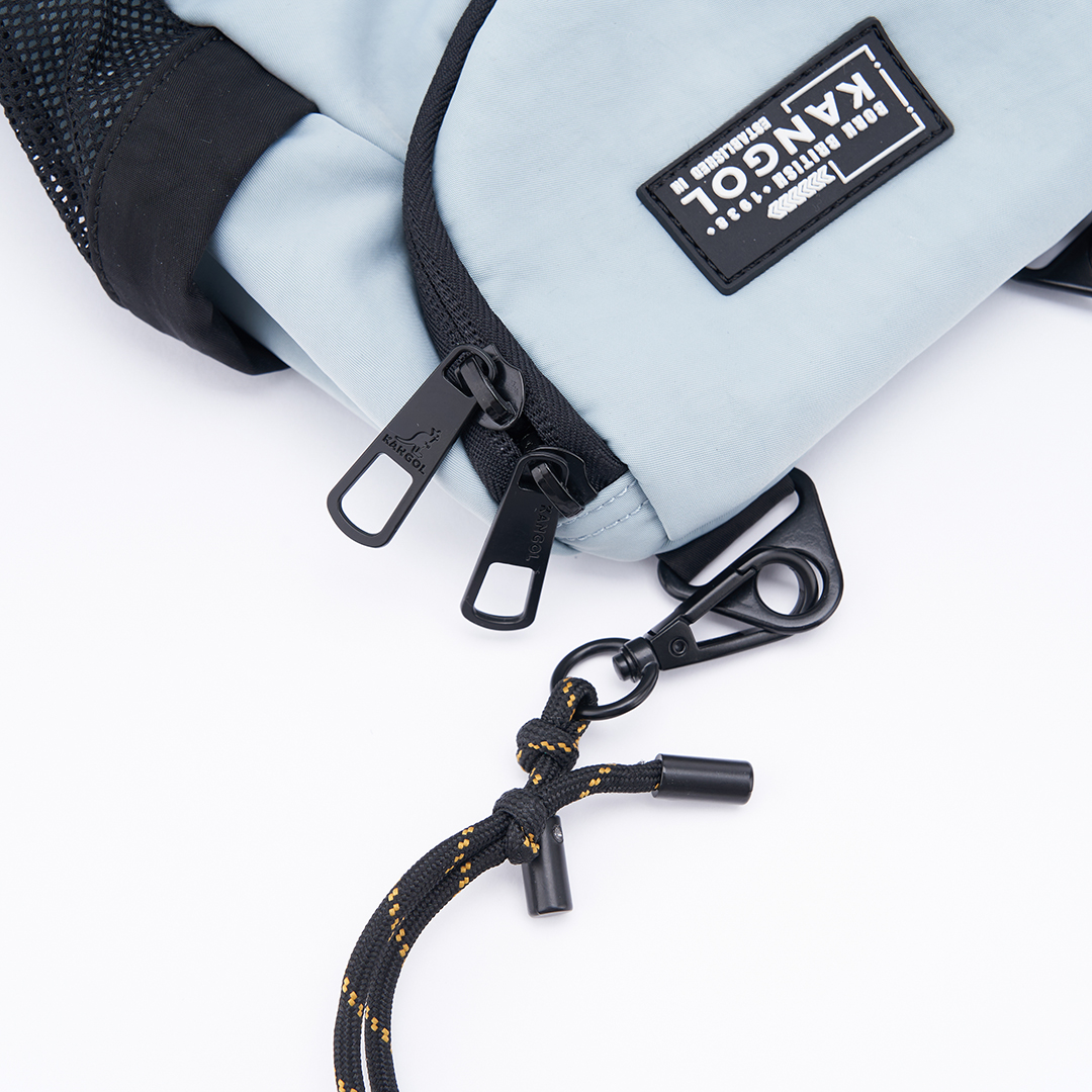 KANGOL水洗尼龍小側包-藍