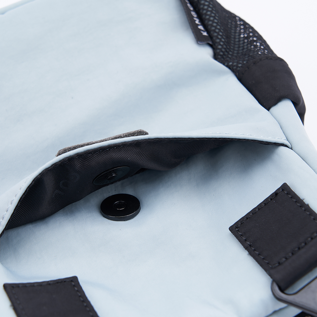 KANGOL水洗尼龍小側包-藍