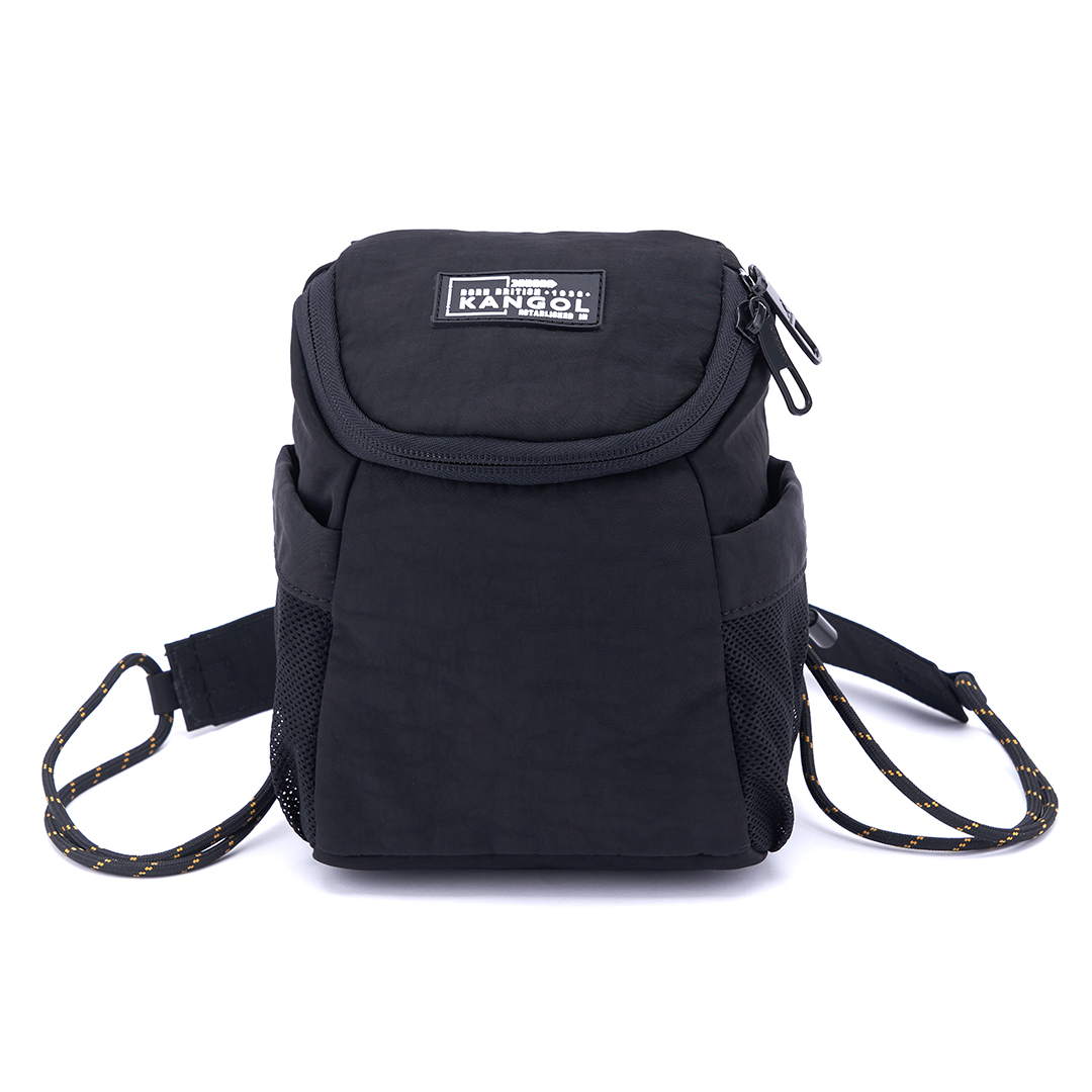 KANGOL水洗尼龍小側包-黑