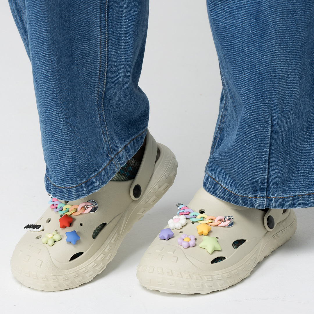 AKIBO彩色星星款洞洞鞋扣 (十件組)