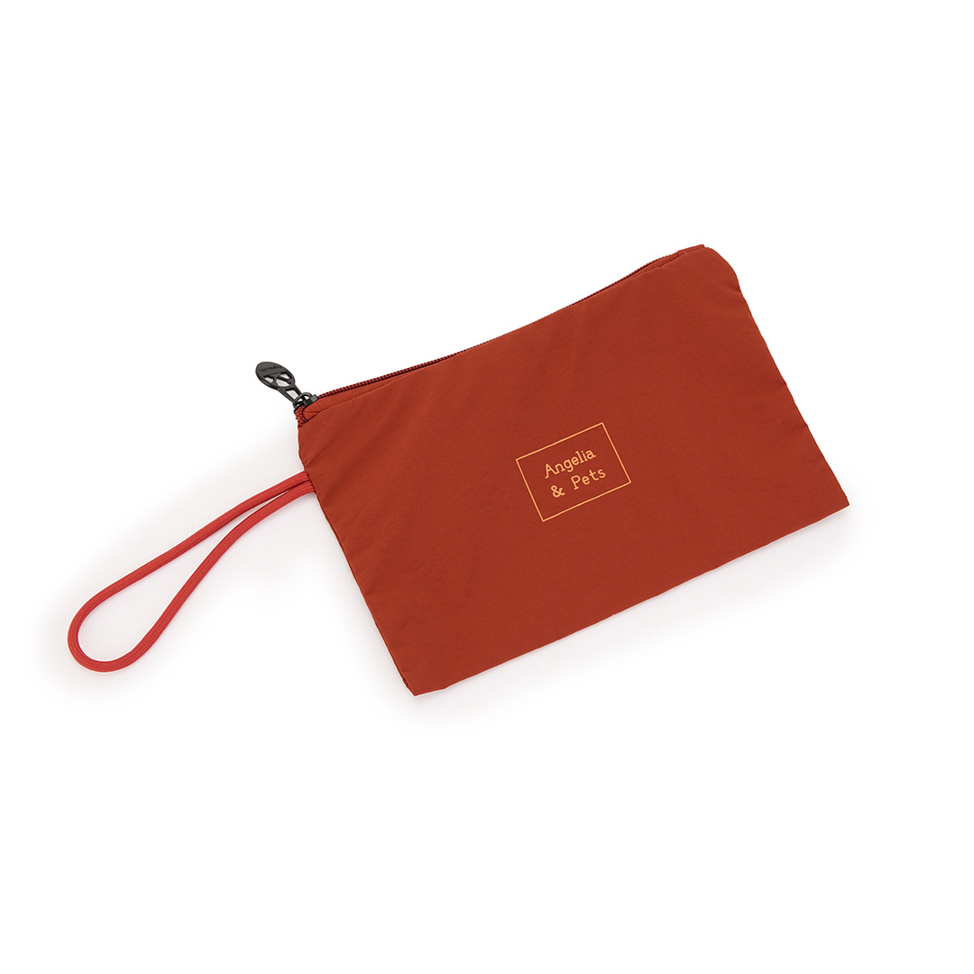 Angelia&Pets輕撥水水餃包-深橘