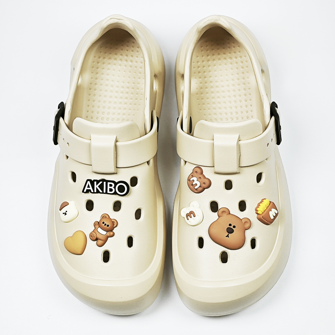 AKIBO小熊點心款洞洞鞋扣(七件組)