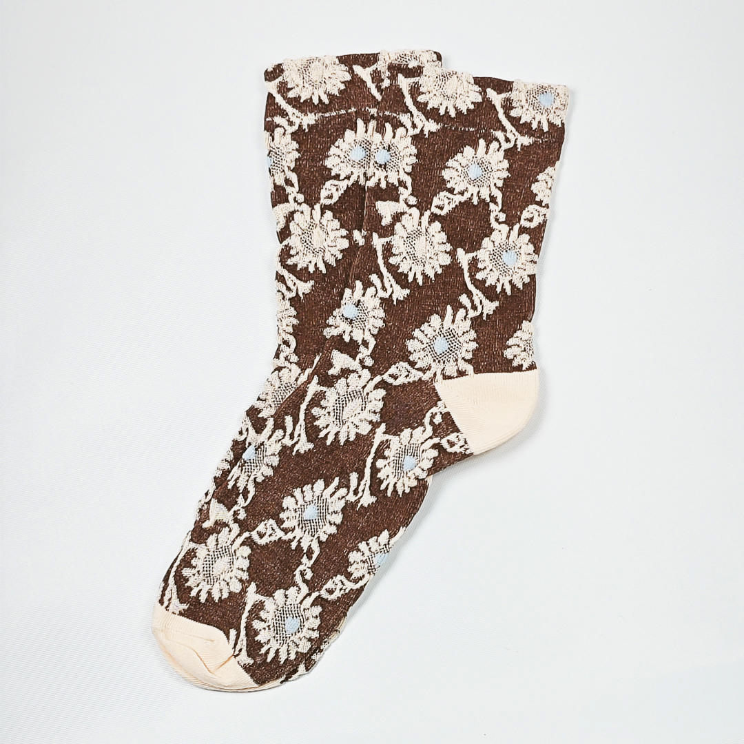 AKIBO秋日森語花影中筒襪(三件組)