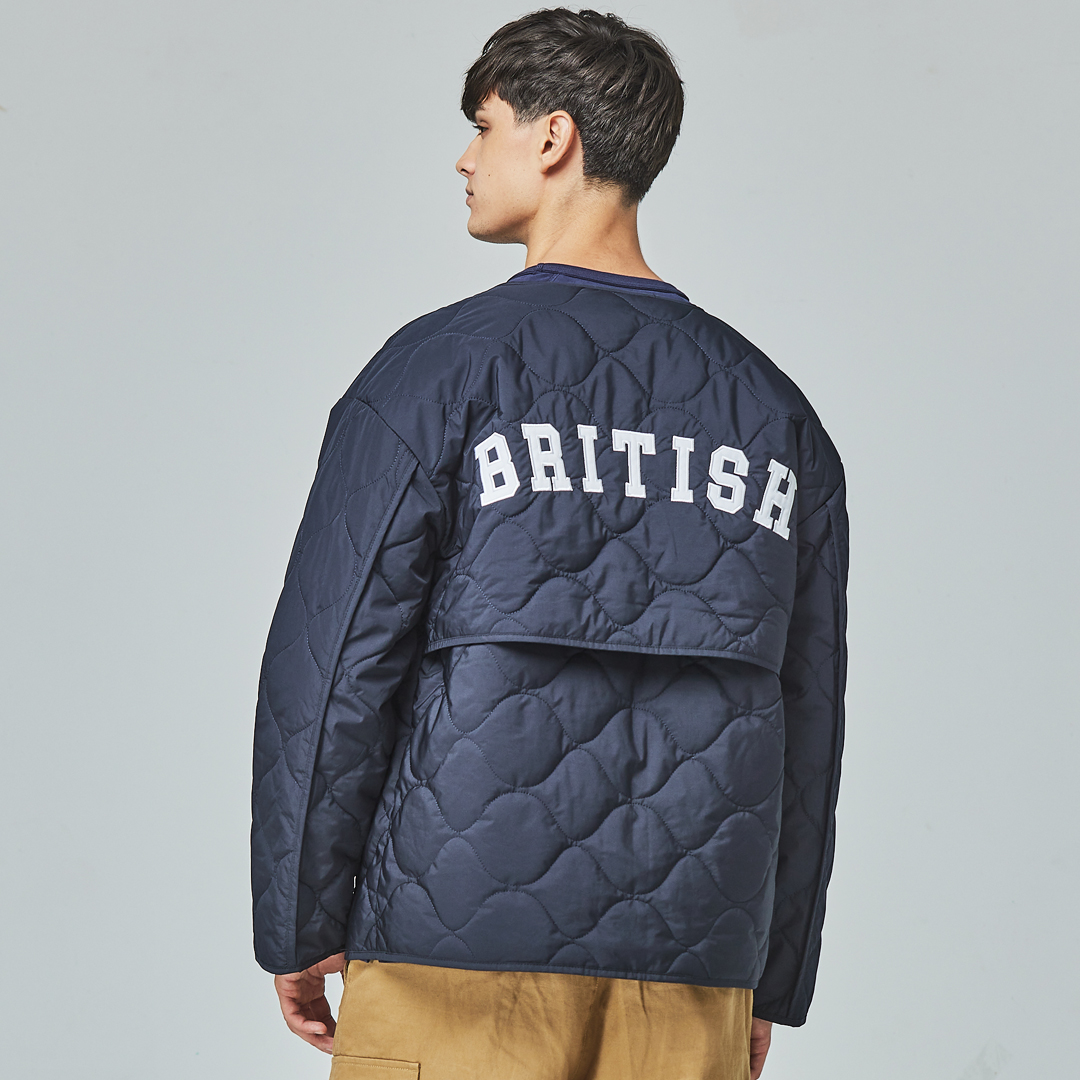 KANGOL袋鼠水波紋鋪棉外套