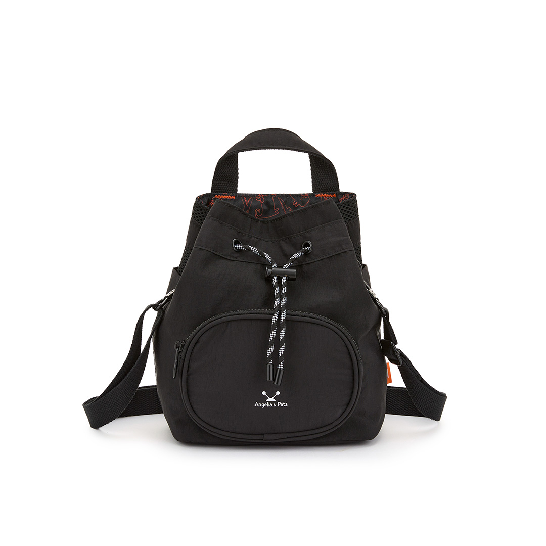 Angelia&Pets輕撥水束包-黑