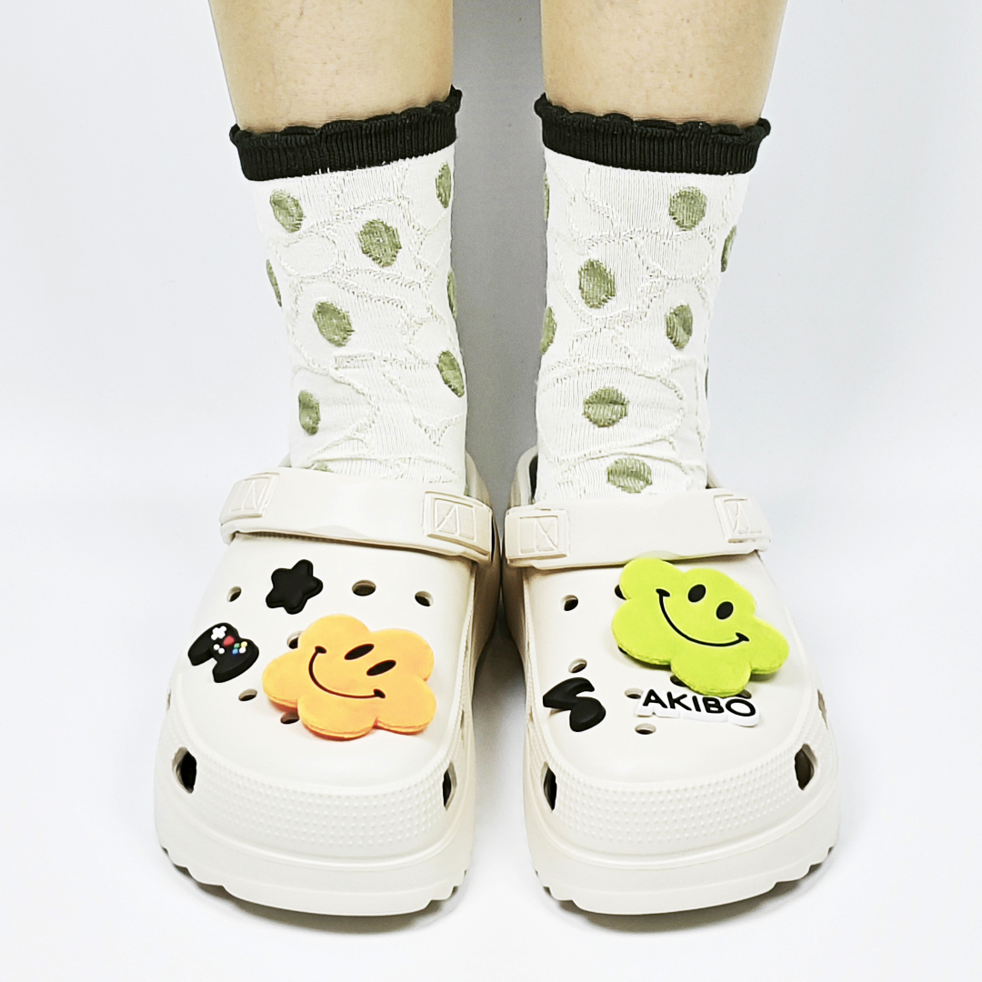 AKIBO餅乾洞洞鞋(二代)-奶油白(中性款、輕量、耐走、兩穿、防水)