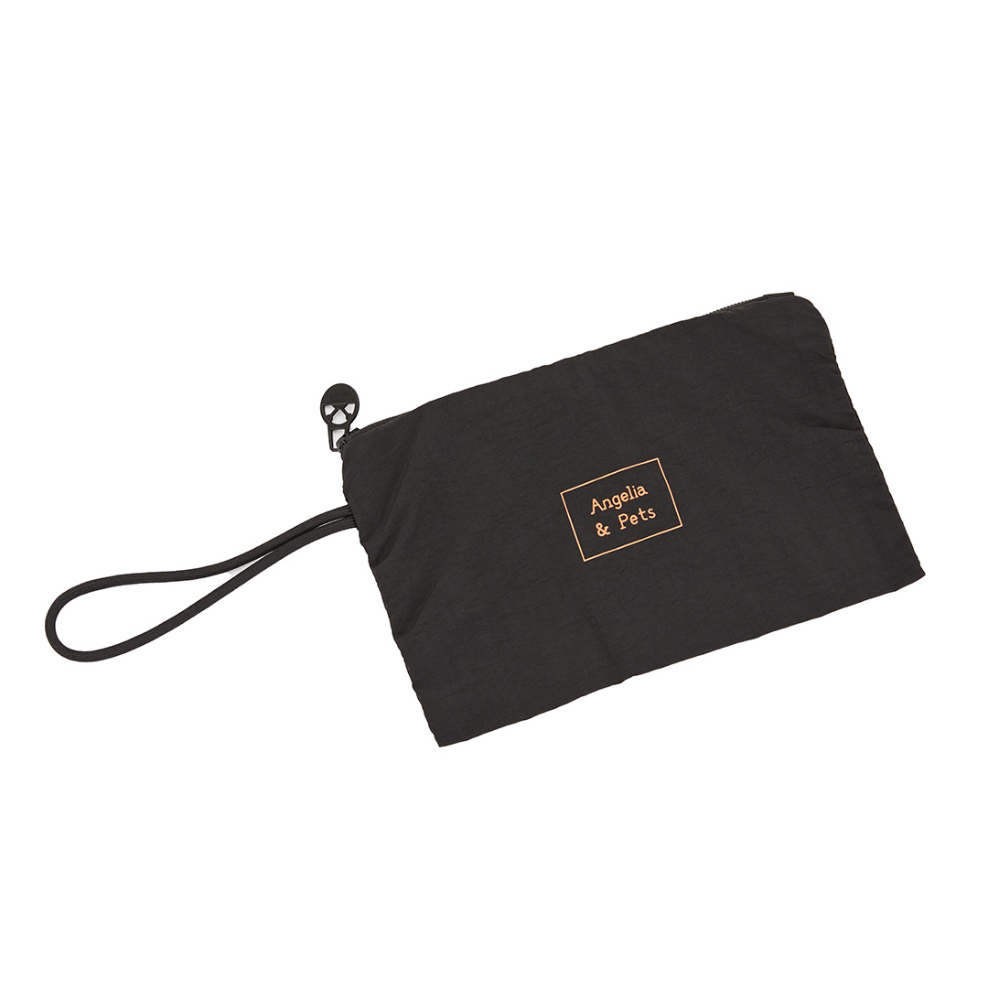 Angelia&Pets輕撥水水餃包-黑