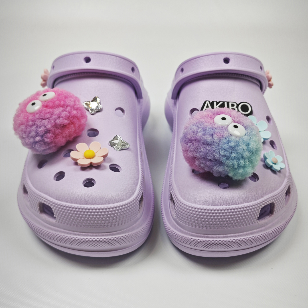 AKIBO夢幻花園款洞洞鞋扣 (九件組)