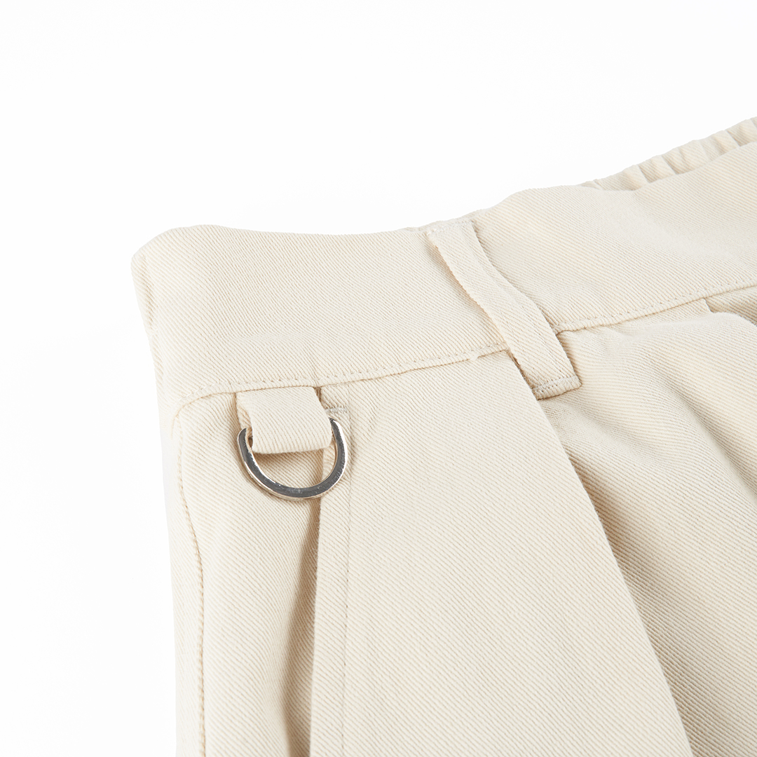 KANGOL中性休閒氣球褲-白