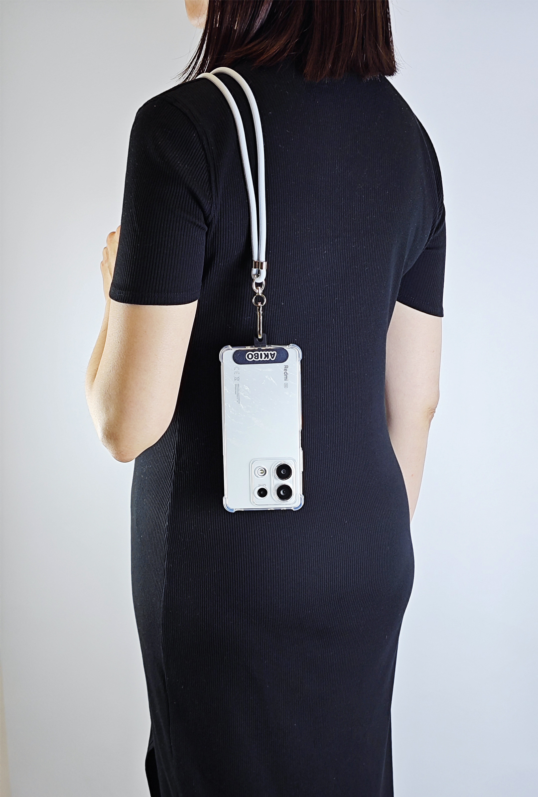 AKIBO時尚充電手機掛繩-天空藍