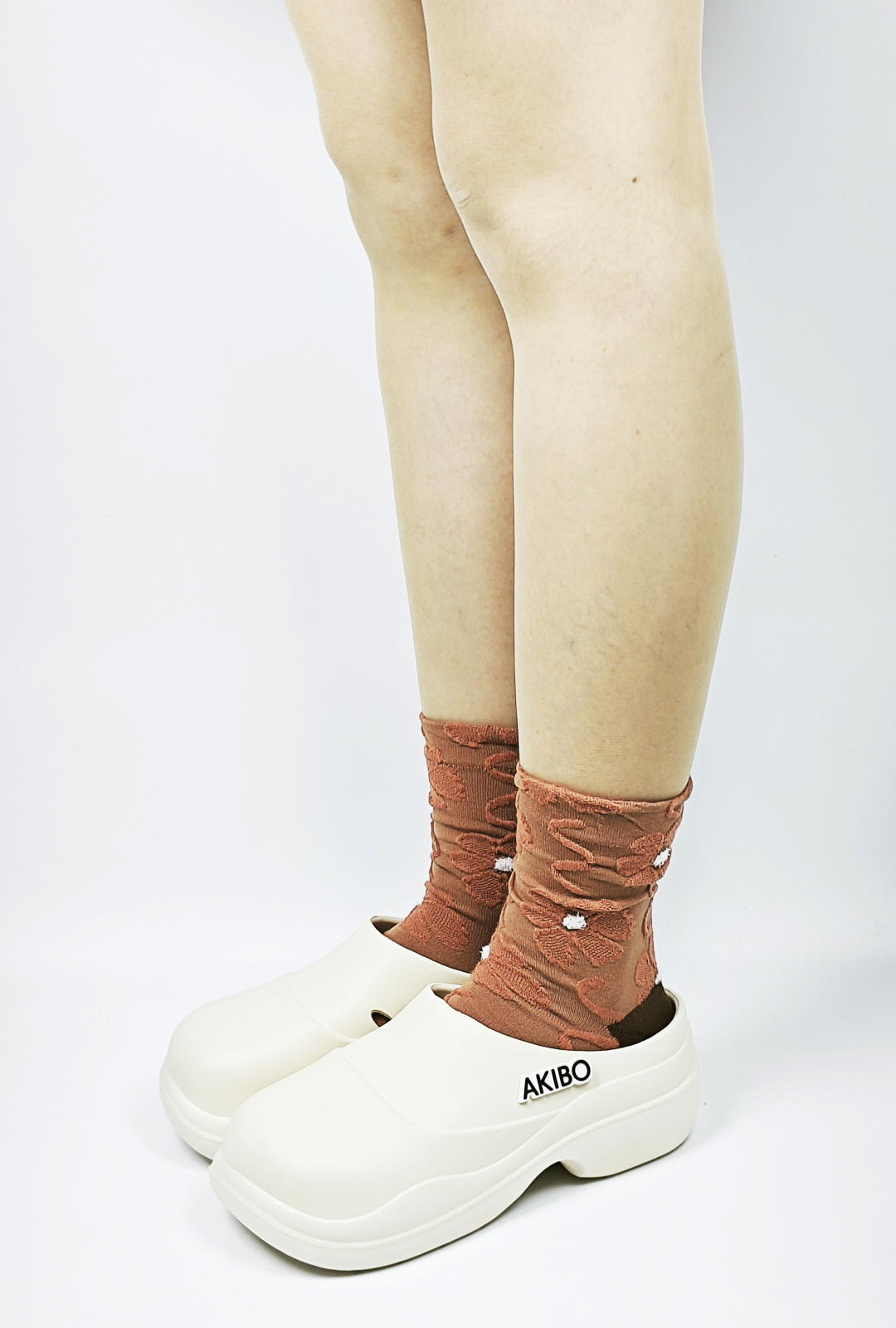 AKIBO秋日森語花影中筒襪(三件組)