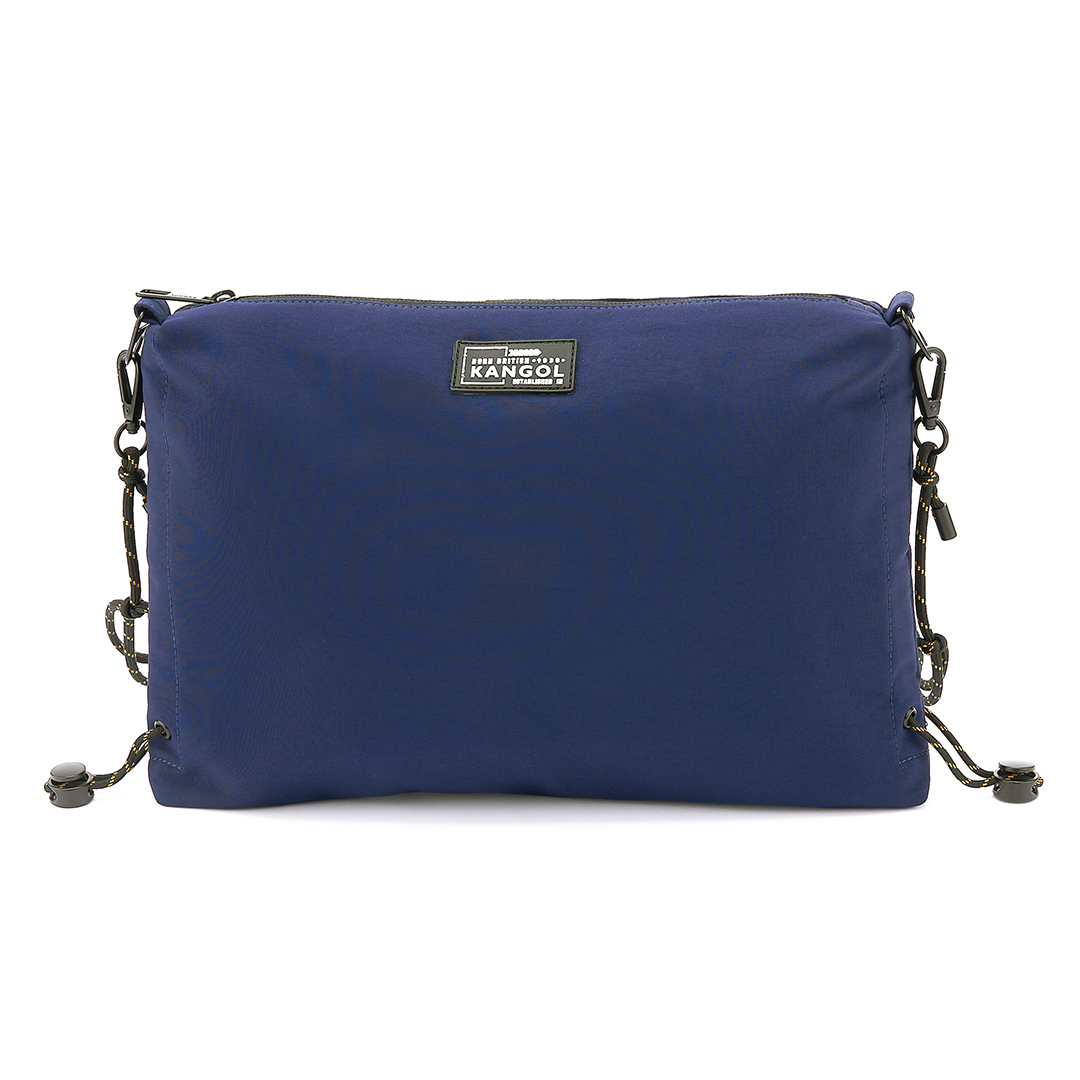 KANGOL水洗尼龍雲朵包-深藍