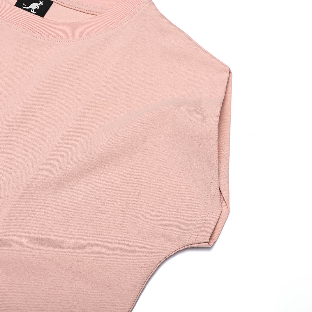 KANGOL袋鼠涼感印花短T-白