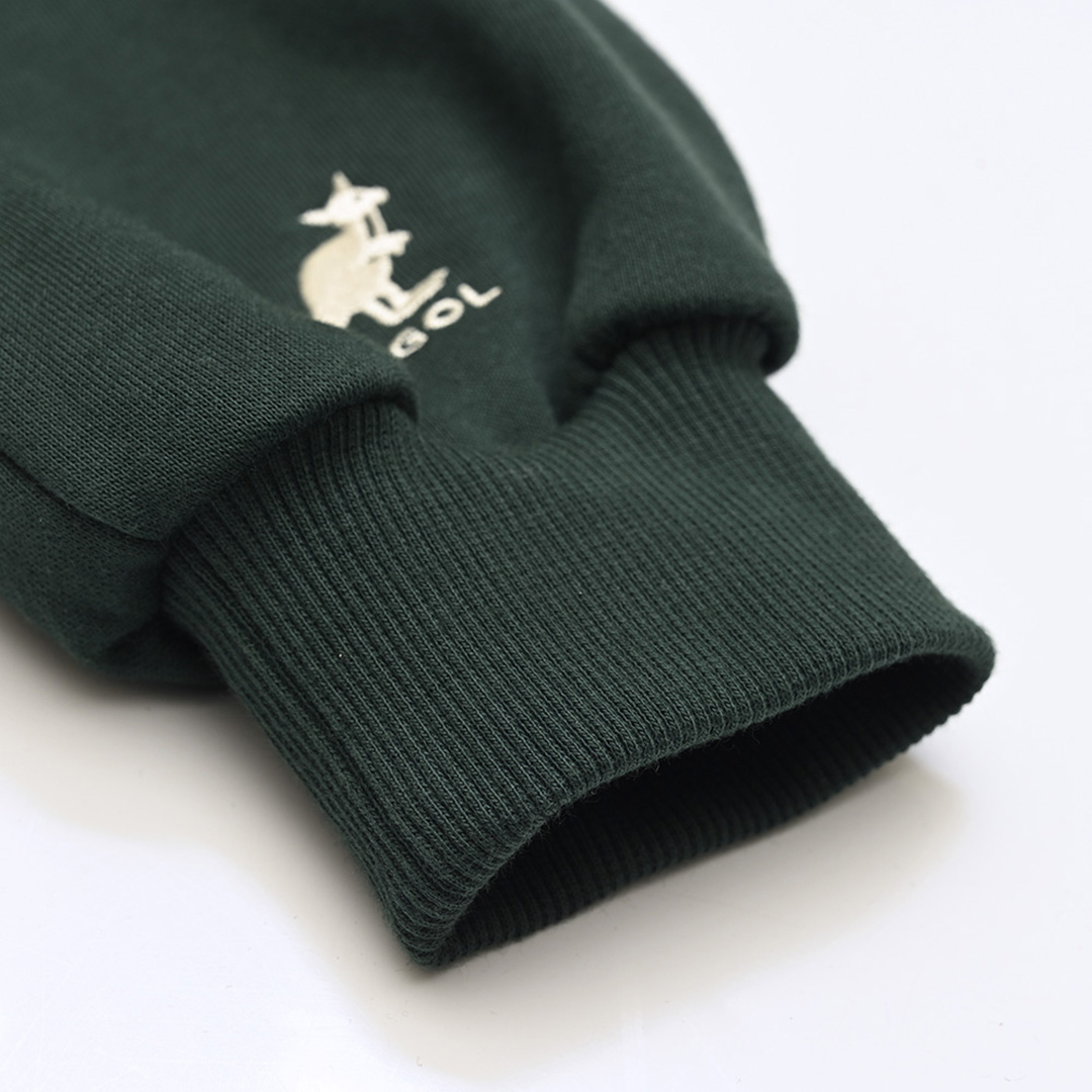 KANGOL袋鼠連帽洋裝-深綠