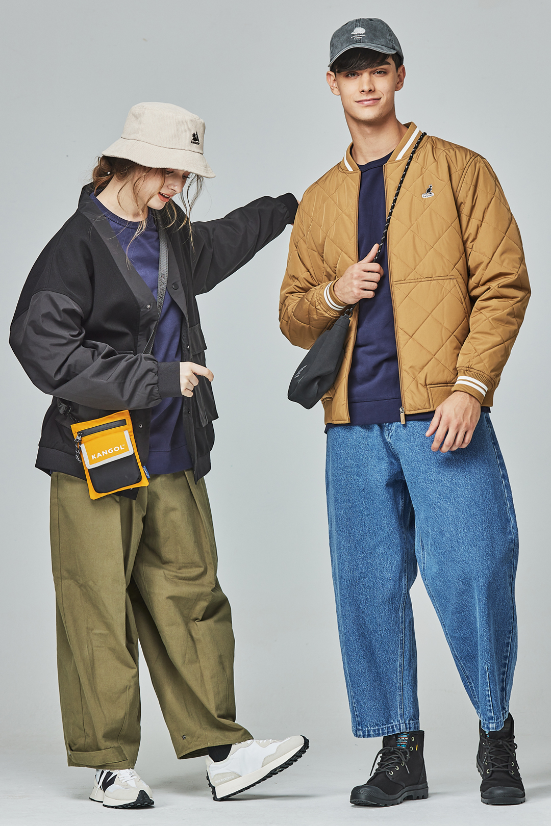 KANGOL袋鼠保暖鋪棉外套